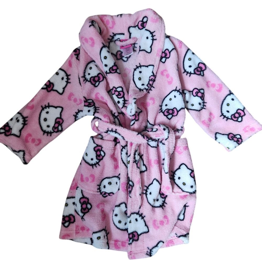 Hello Kitty Pink Robe Size 3T